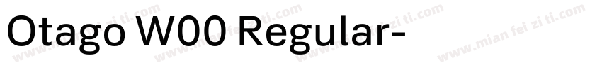 Otago W00 Regular字体转换
